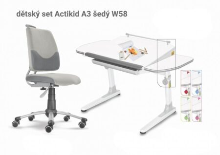 Dětský set Mayer – rostoucí židle ACTIKID A3 SMILE a rostoucí stůl PROFI 3